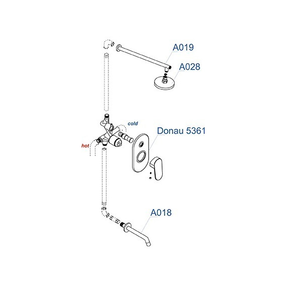 Душевая система для ванны WasserKraft A13028 - фото 6