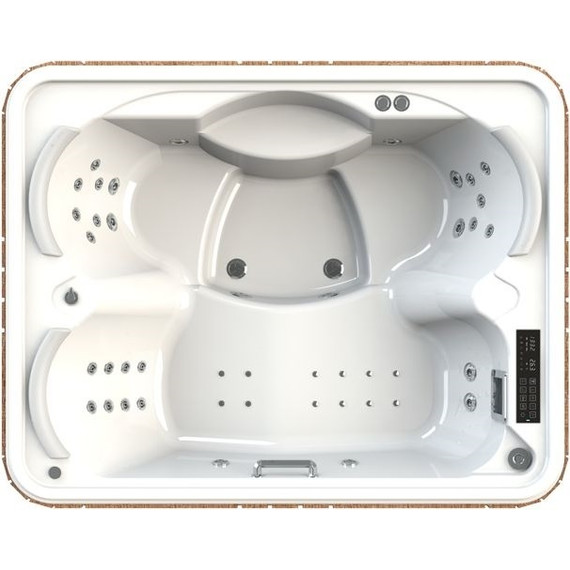 Спа бассейн Радомир Deluxe 214х168 см, перламутр - фото 