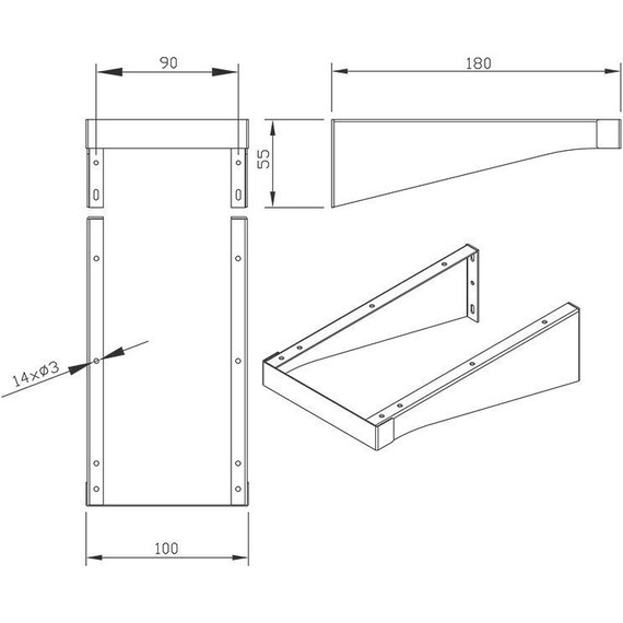 Консоль для столешницы Ravak Comfort/Balance 1200 X000001375 - фото 2