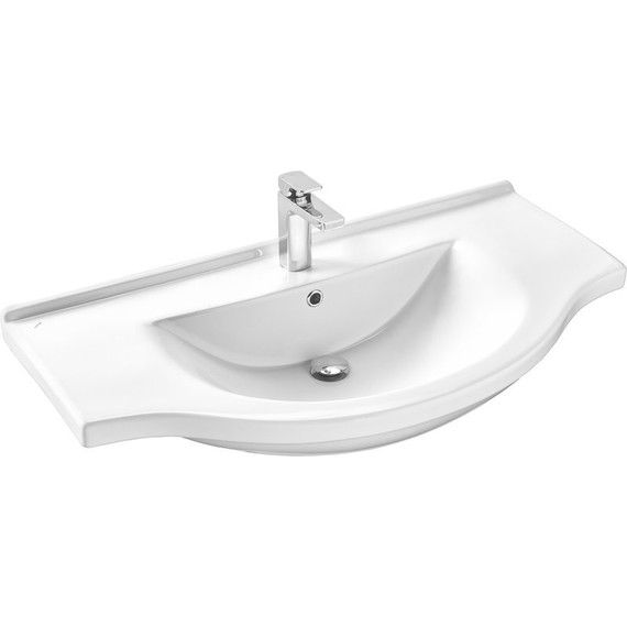 Тумба напольная с раковиной Comforty Сочи 100 см, белый - фото 4