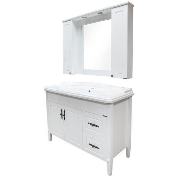 Тумба напольная с раковиной Comforty Палермо 120 см, белый - фото 5