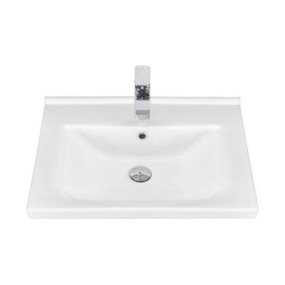 Тумба подвесная с раковиной Comforty Парма 60 см, дуб дымчатый - фото 2