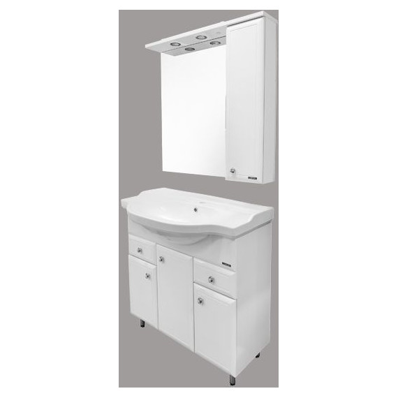 Тумба напольная с раковиной Comforty Сочи 100 см, белый - фото 7