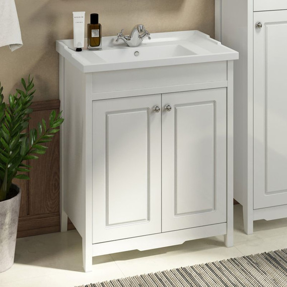 Тумба напольная с раковиной Comforty Тбилиси 70 см, белый - фото 