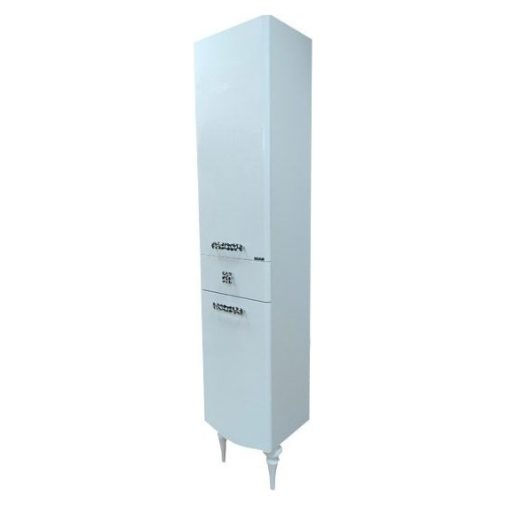 Пенал напольный Comforty Монако 40 см L, белый - фото 