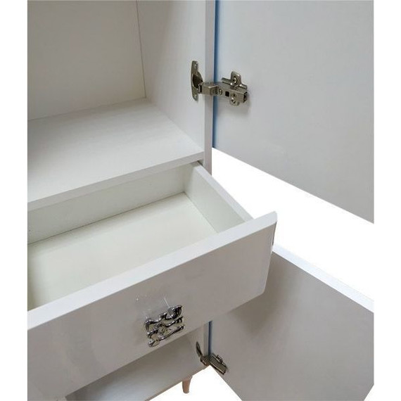 Пенал напольный Comforty Монако 40 см R, белый - фото 3