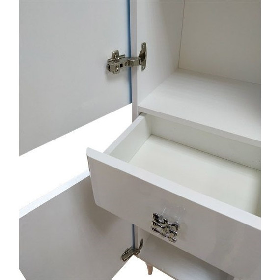 Пенал напольный Comforty Монако 40 см L, белый - фото 3