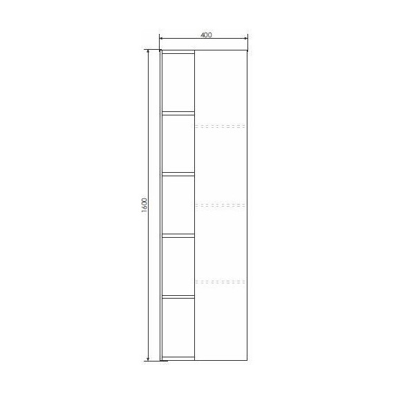 Пенал подвесной Comforty Милан 40 см, белый - фото 9