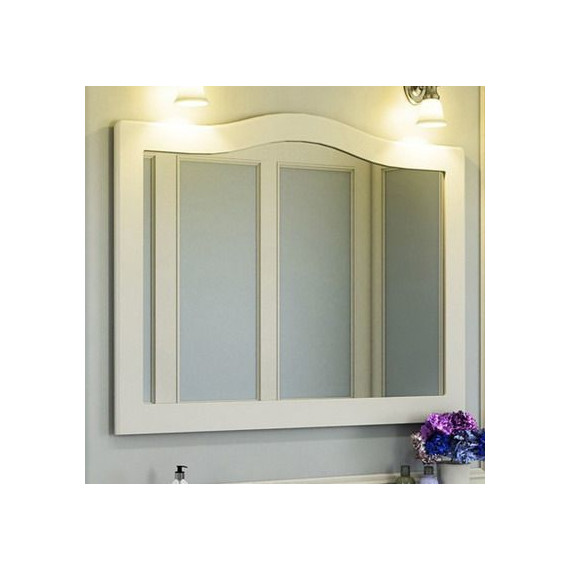 Зеркало Comforty Монако 120 см, белый - фото 