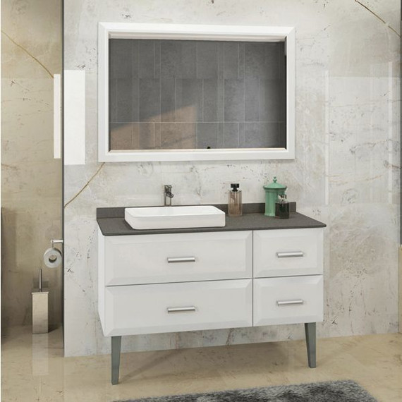 Зеркало Comforty Империя 120 см, белый - фото 2