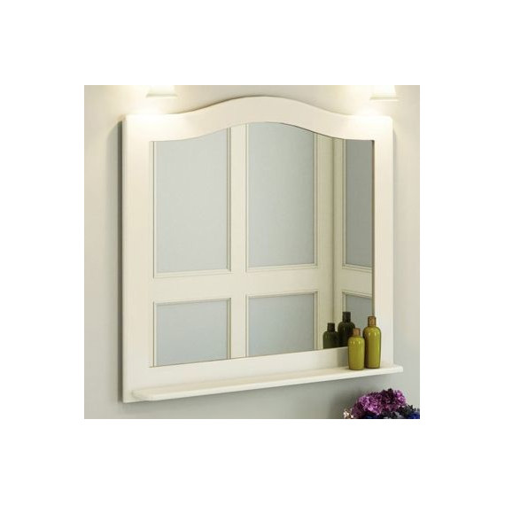 Зеркало Comforty Монако 100 см, белый - фото 