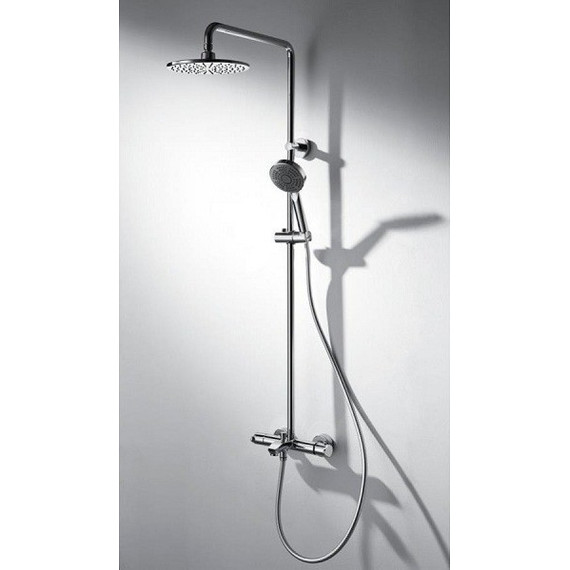 Душевая стойка с термостатом BRAVAT WATERFALL F639114C-A2-RUS - фото 