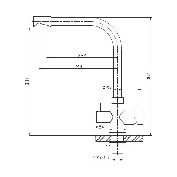 Смеситель для кухни BelBagno BB-LAM15-IN, сатин - фото 3