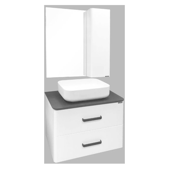 Зеркало-шкаф Comforty Амстердам 75 см, белый - фото 5