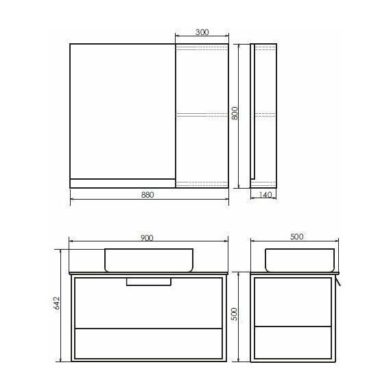 Зеркало-шкаф Comforty Кёльн 90 см, дуб тёмный - фото 9