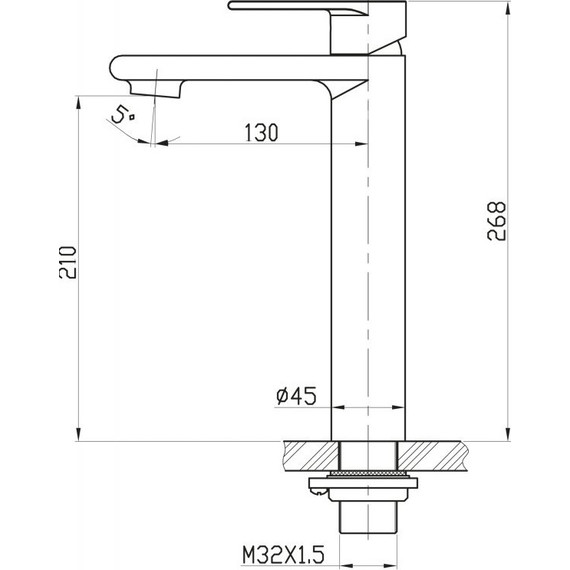 Смеситель для раковины высокий BelBagno Nova NOV-LMC-IN, сатин, Цвет производителя: сатин - фото 2