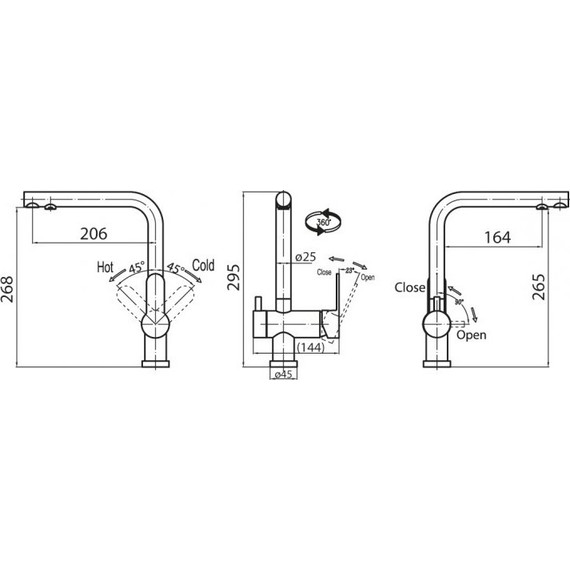 Смеситель для кухни BelBagno TAN-LACM-CRM - фото 2