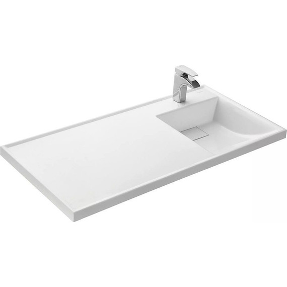 Раковина над стиральной машиной Акватон Лондри 105 см 1A72223KLH010 (раковина справа) - фото 3