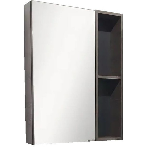 Зеркало-шкаф Comforty Франкфурт 60 см, дуб шоколадно-коричневый - фото 