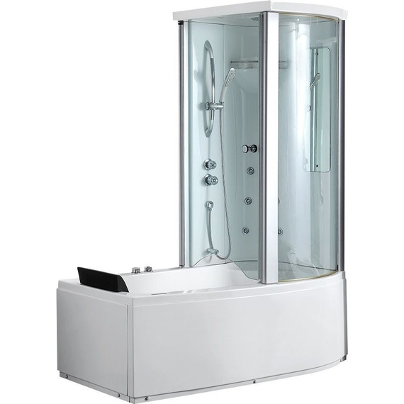 Ванна гидромассажная с душевой кабиной Gemy G8040 B 170x85 см R - фото 