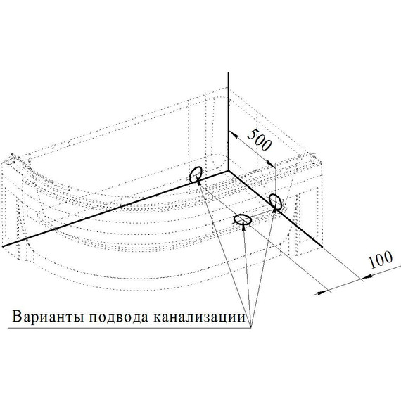Поддон акриловый Радомир Соул 2 120х80 см L - фото 4