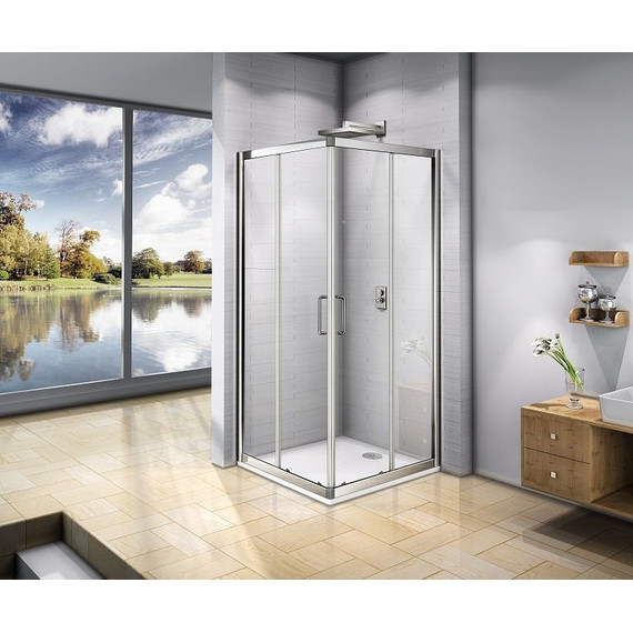 Душевое ограждение Bas Neo CR-100-C-CH 100х100 см, хром/прозрачное - фото 2