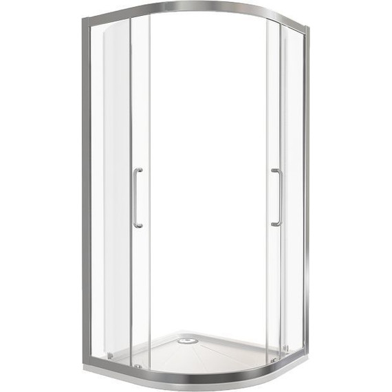 Душевое ограждение Bas Neo R-90-C-CH 90х90 см, хром/прозрачное - фото 