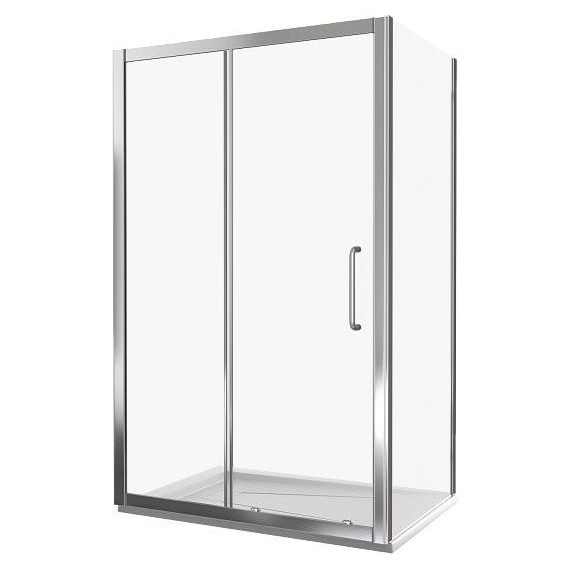Душевое ограждение Bas Neo WTW-120-C-CH+SP-80-C-CH 120х80 см, хром/прозрачное - фото 