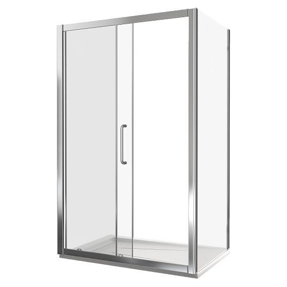 Душевое ограждение Bas Neo WTW-130-C-CH+SP-90-C-CH 130х90 см, хром/прозрачное - фото 2