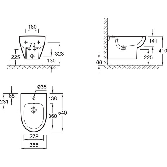 Биде подвесное Jacob Delafon Odeon Up E4765-00 - фото 8