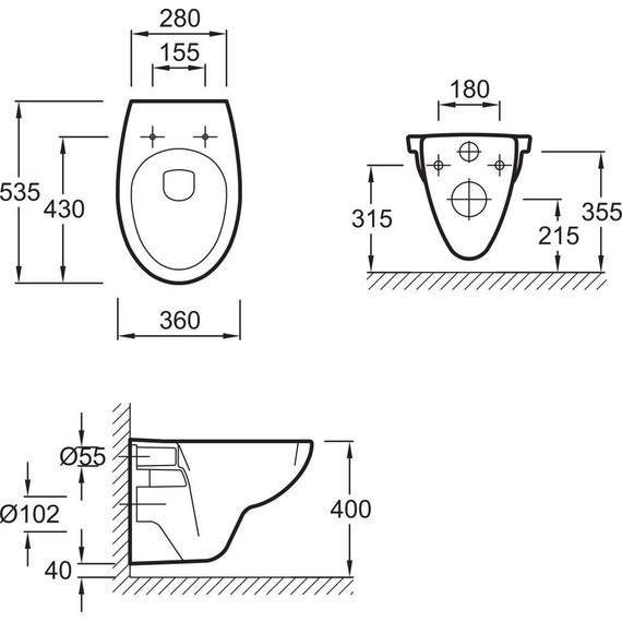Унитаз подвесной Jacob Delafon Patio E4187-00 - фото 6
