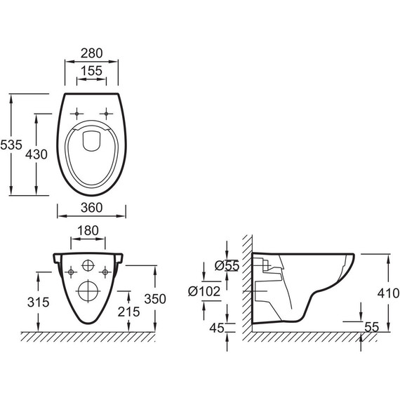 Унитаз подвесной Jacob Delafon Patio Rimless EDV102-00 - фото 7