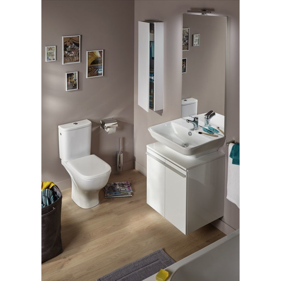 Унитаз-компакт безободковый Jacob Delafon Struktura UJAJ102-WTE - фото 5