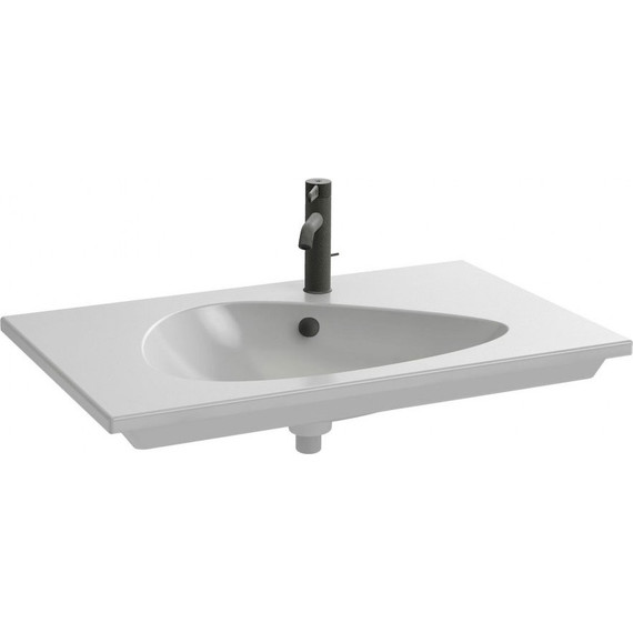 Тумба подвесная с раковиной Jacob Delafon Nouvelle Vague 80 см EB3030-G1C, белый лак - фото 5