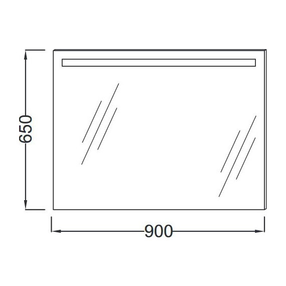 Зеркало Jacob Delafon Parallel Led 90 см EB1414-NF - фото 3