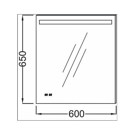 Зеркало Jacob Delafon Parallel Led 60 см EB1430-NF - фото 3