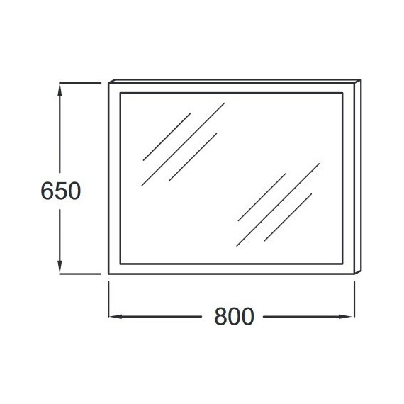 Зеркало Jacob Delafon Parallel Led 80 см EB1441-NF - фото 2