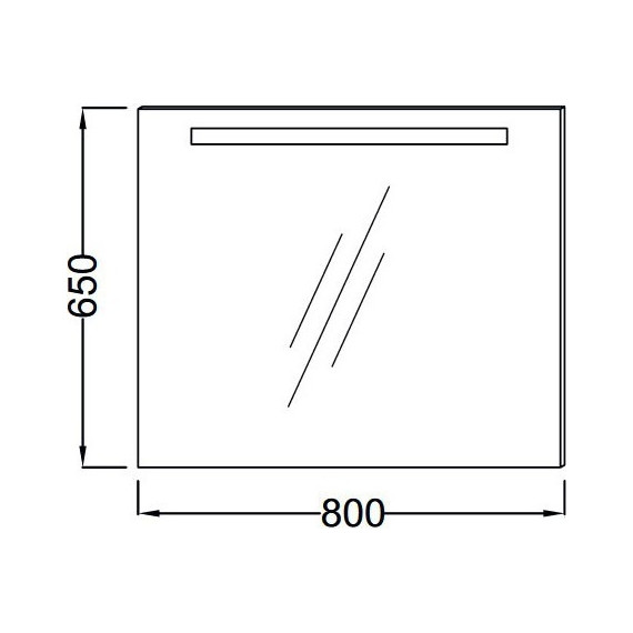 Зеркало Jacob Delafon Parallel Led 80 см EB1413-NF - фото 3