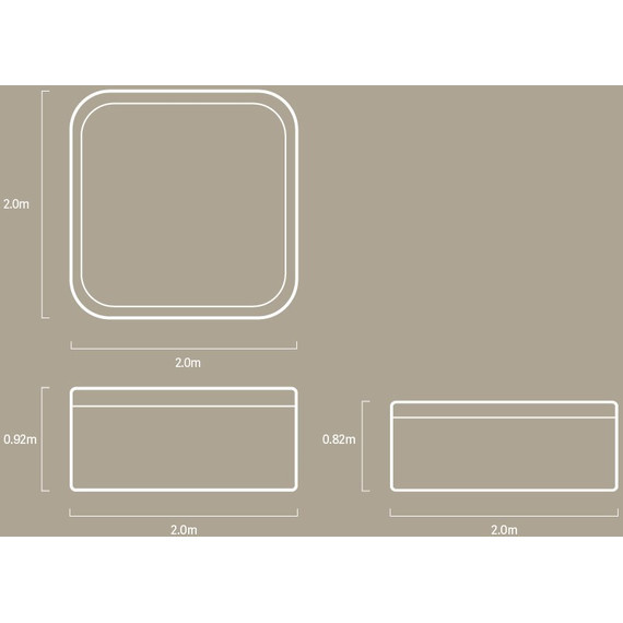 СПА БАССЕЙН Vortex Eon 200х200 см - фото 24