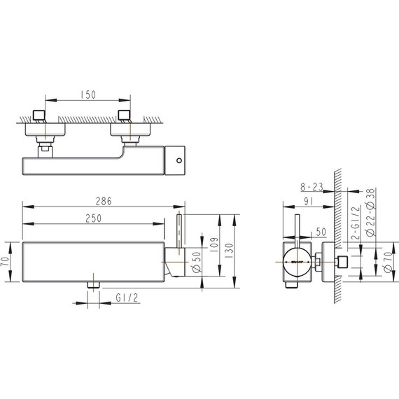 Смеситель для душа Bravat Arc F96061K-01-ENG, черный, Цвет производителя: чёрный - фото 4