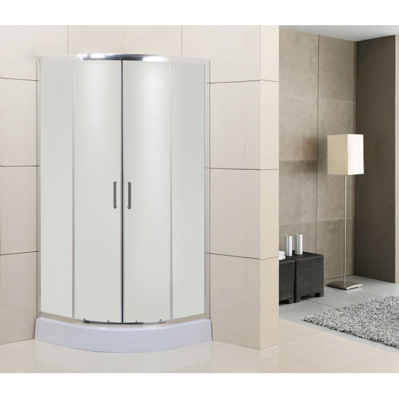 Душевое ограждение BelBagno 95х95 см UNO-R-2-95-P-Cr, хром/текстурное - фото 4