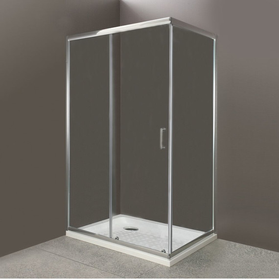 Душевое ограждение BelBagno 120х80 см UNO-AH-1-120/80-C-Cr, хром/прозрачное - фото 