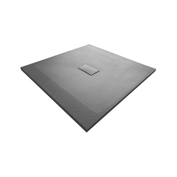 Поддон SMC WasserKraft Elbe 100х100 см 74T19, чёрный - фото 