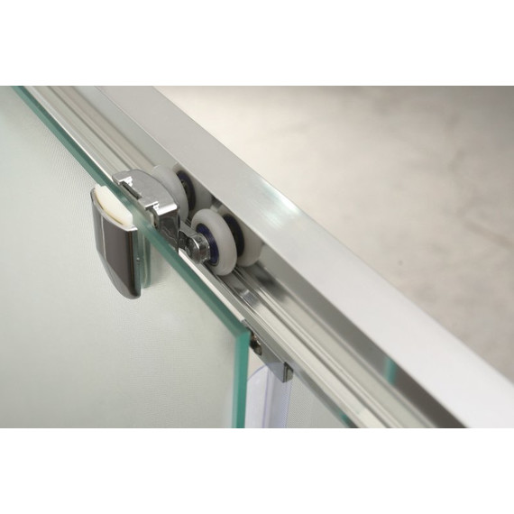 Душевое ограждение BelBagno 120-135х80 см UNIQUE-AH-1-120/135-80-C-Cr, хром/прозрачное, Цвет стекла: прозрачное, Размер - мм: 1200х800 - фото 7