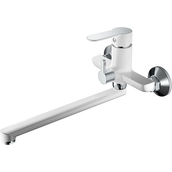 Смеситель для ванны Haiba HB22557-8, белый/хром - фото 