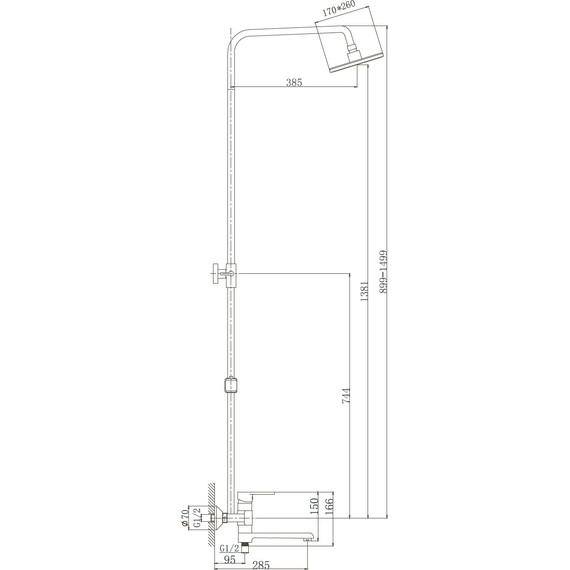 Душевая стойка Haiba HB2424 - фото 5