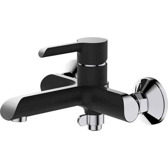 Смеситель для ванны Haiba HB60805-7, черный/хром - фото 