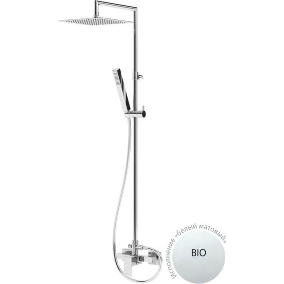 Душевая стойка Cezares PORTA-CD-BIO, белый, Цвет производителя: белый - фото 