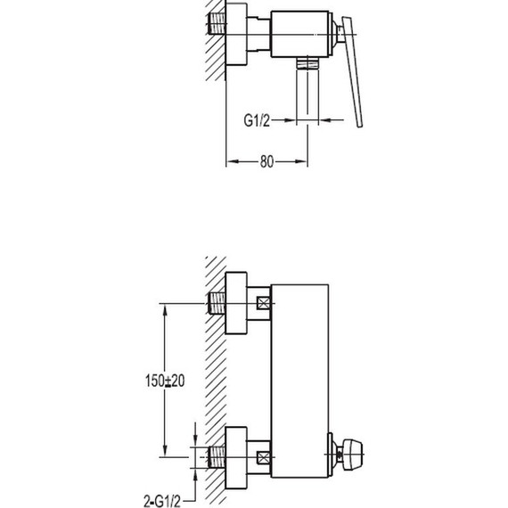 Смеситель для душа Cezares BADEN-D-01 - фото 2