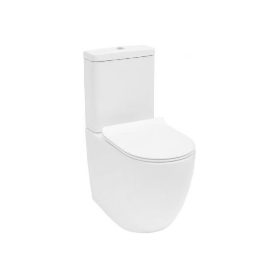 Унитаз-компакт безободковый Aquanet Rimless Cetus-C1 BL-102N-TPT 203342 с тонкой крышкой микролифт - фото 